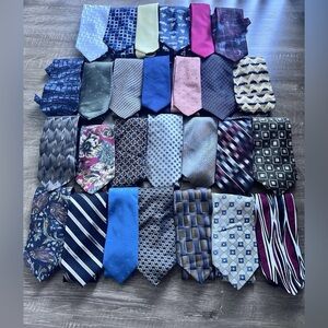 Lot of 27 Assorted Men's Ties Collection